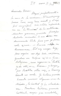 [Carta] 1949 ene. 19, México D.F. [a] Doris Dana