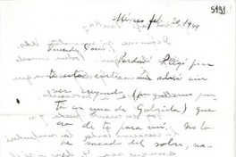 [Carta] 1949 feb. 20, México [a] Doris Dana