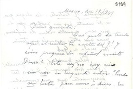 [Carta] 1949 dic. 12, México [a] Doris Dana