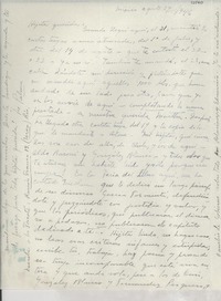 [Carta] 1946 ago. 27, México [a] Gabriela Mistral