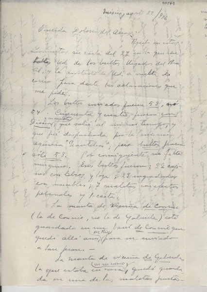 [Carta] 1946 ago. 29, México [a] Dolores del Arroz