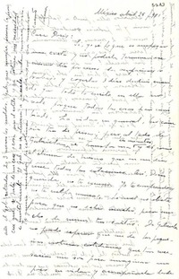 [Carta] 1951 abr. 25, México [a] Doris [Dana]