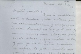 [Carta] 1946 sept. 2, México [a] Gabriela Mistral