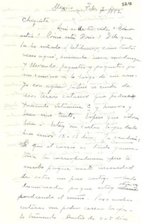 [Carta] 1952 feb. 7, México [a] [Gabriela Mistral?]
