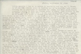 [Carta] 1946 sept. 26, México [a] Gabriela Mistral