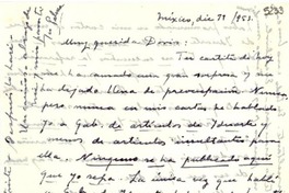 [Carta] 1953 dic. 11, México [a] Doris Dana