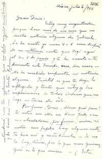 [Carta] 1953 jul. 6, México [a] Doris Dana
