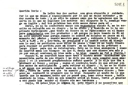 [Carta] 1954, México [a] Doris Dana