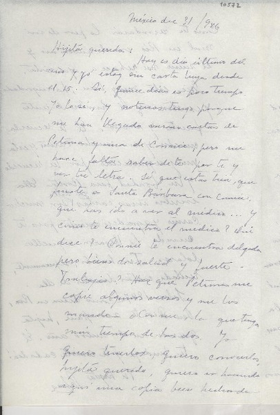 [Carta] 1946 dic. 31, México [a] Gabriela Mistral