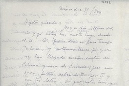 [Carta] 1946 dic. 31, México [a] Gabriela Mistral
