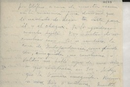 [Carta] 1946, México [a] Gabriela Mistral