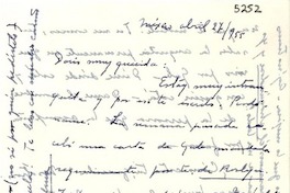 [Carta] 1955 abr. 27, México [a] Doris [Dana]