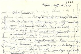 [Carta] 1955 sept. 16, México [a] Doris [Dana]