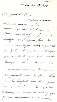 [Carta] 1955 dic. 27, México [a] Doris [Dana]