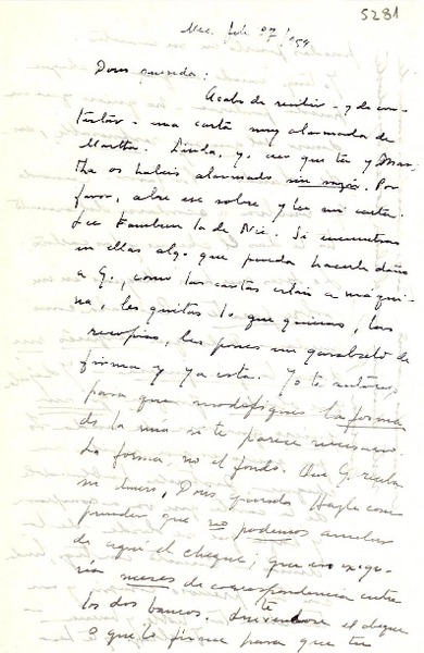 [Carta] 1954 feb. 27, México [a] Doris [Dana]