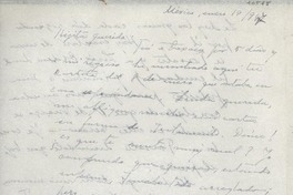 [Carta] 1947 ene. 14, México [a] Gabriela Mistral