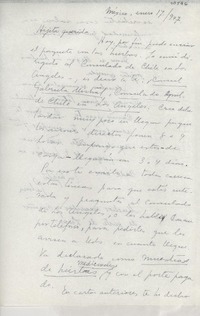 [Carta] 1947 ene. 17, México [a] Gabriela Mistral