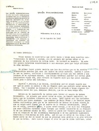 [Carta] 1942 ago. 29, Washington D.C., [EE.UU.] [a] Gabriela Mistral, Consulado de Chile, Petrópolis, Brasil
