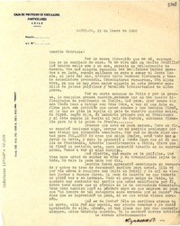 [Carta] 1952 ene. 15, Santiago, Chile [a] Gabriela Mistral