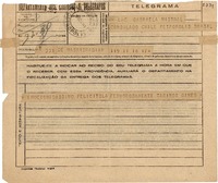 [Telegrama] 1945 nov. 16, Madrid, [España] [a] Gabriela Mistral, Petrópolis, Brasil