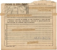 [Telegrama] 1945 nov. 16, Lima [a] Gabriela Mistral, Petrópolis