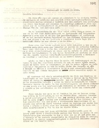 [Carta] 1948 abr. 28, Yonkers, [New York] [a] Gabriela Mistral
