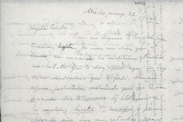 [Carta] 1947 mar. 27, México [a] Gabriela Mistral