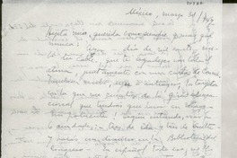 [Carta] 1947 mar. 31, México [a] Gabriela Mistral