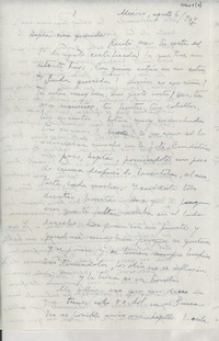 [Carta] 1947 ago. 6, México [a] Gabriela Mistral