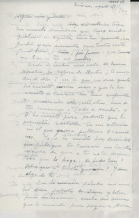 [Carta] 1947 ago. 29, México [a] Gabriela Mistral