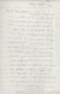 [Carta] 1947 sept. 2, México [a] Gabriela Mistral