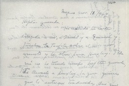 [Carta] 1947 nov. 12, México [a] Gabriela Mistral