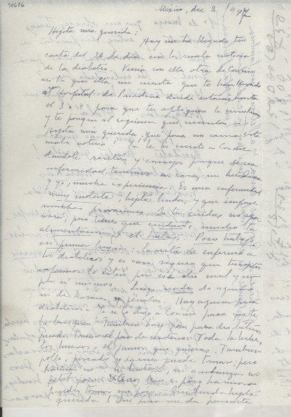 [Carta] 1947 dic. 2, México [a] Gabriela Mistral