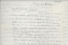 [Carta] 1947 dic. 5, México [a] Gabriela Mistral