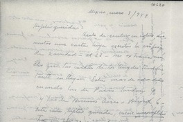 [Carta] 1948 ene. 3, México [a] Gabriela Mistral