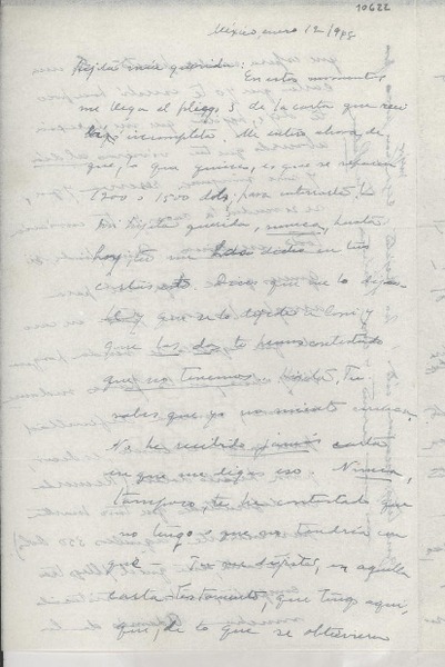 [Carta] 1948 ene. 12, México [a] Gabriela Mistral