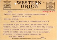 [Telegrama] 1948 Apr. 30, Guatemala [a] Gabriela Mistral, Santa Barbara, Calif., [EE.UU.]