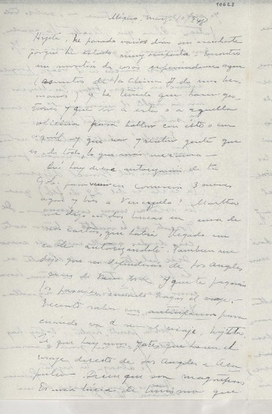 [Carta] 1948 mar. 10, México [a] Gabriela Mistral