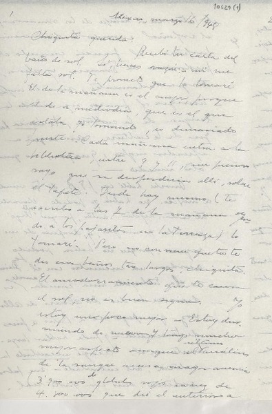 [Carta] 1948 mar. 16, México [a] Gabriela Mistral