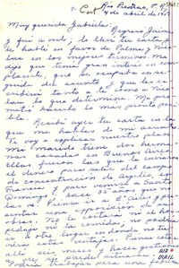 [Carta] 1951 abr. 4, Río Piedras, Puerto Rico [a] Gabriela Mistral