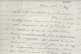 [Carta] 1948 abr. 19, México [a] Gabriela Mistral