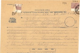 [Telegrama] [1954], [Chile] [a] Gabriela Mistral, Concón