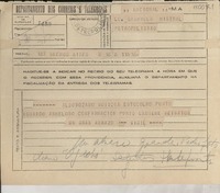 [Telegrama] [1945], Buenos Aires, [Argentina] [a] Gabriela Mistral, Petrópolis, [Brasil]