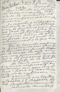 [Carta] 1951 abr. 15, Rapallo, Italia [a] Editorial Espasa-Calpe, Argentina