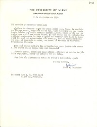 [Carta] 1950 dic. 2, Miami, Florida [a] Gabriela Mistral