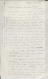 [Carta] 1951 sept. 8, México [a] Gabriela Mistral