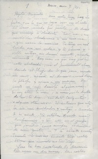 [Carta] 1951 nov. 7, México [a] Gabriela Mistral