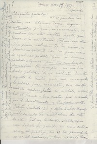 [Carta] 1951 nov. 17, México [a] Gabriela Mistral