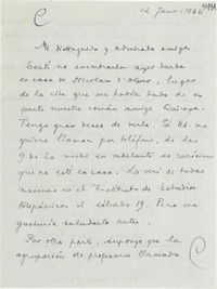 [Carta] 1946 ene. 12, Paris [a] Gabriela Mistral