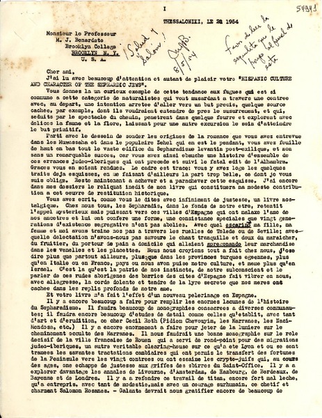 [Carta] 1954 ago. 5, Maine, [Estados Unidos] [a] Gabriela Mistral